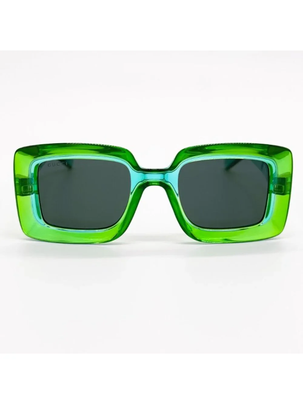 NEW Gucci Square Green Women Sunglasses GG1718S 003